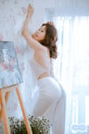 Em mẫu ruột nude cùng bộ trang phục áo dài