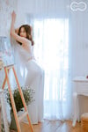 Em mẫu ruột nude cùng bộ trang phục áo dài