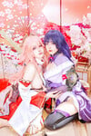 Cosplay genshin Yae Miko và Ei
