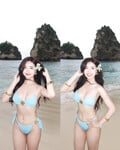 bộ ảnh bikini sục sướng bắn hết tinh